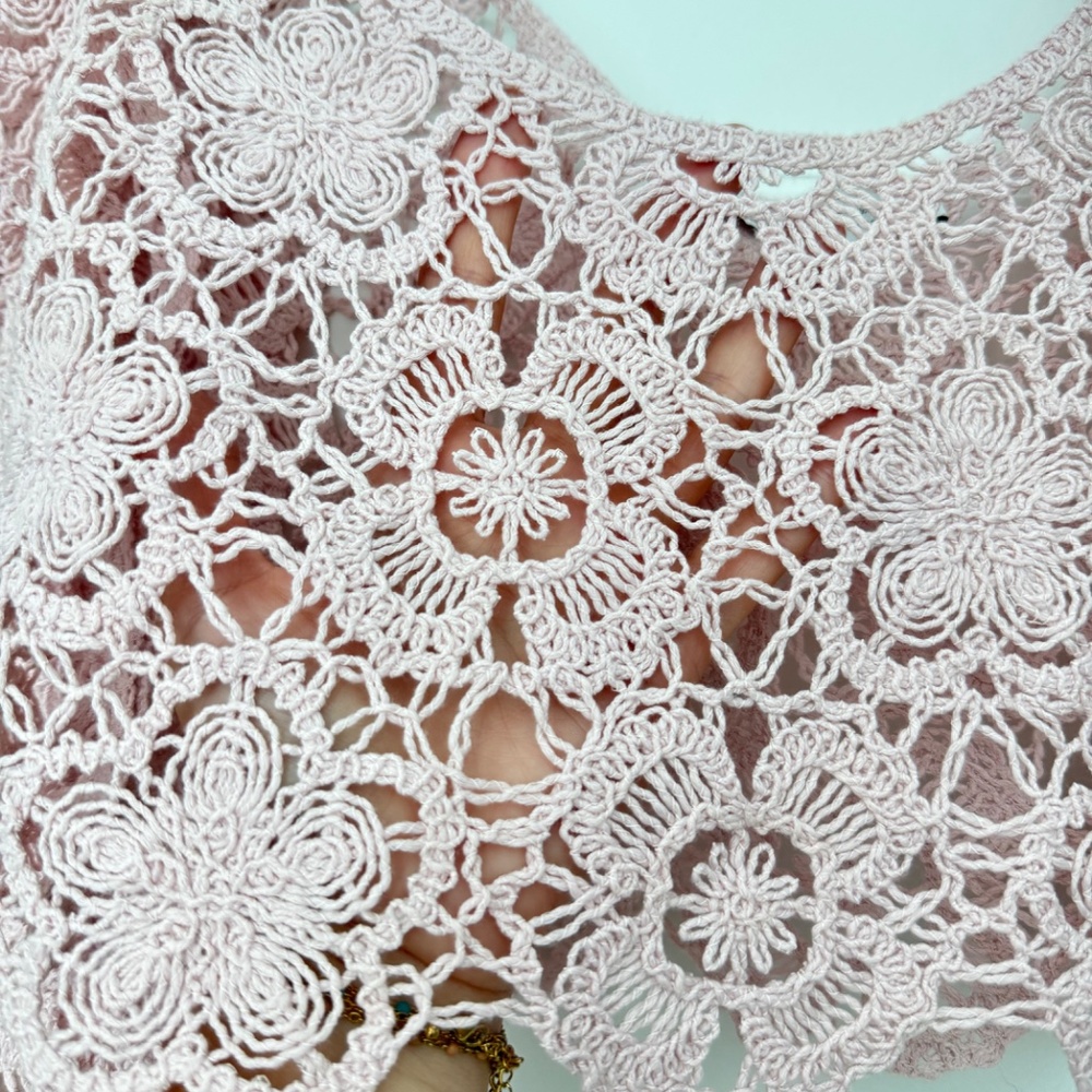 ZARA Pink Crochet Crop Top – Size S 🩷 - Picture 9 of 11